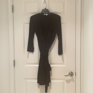 Classic Black Diane Von Furstenberg wrap dress